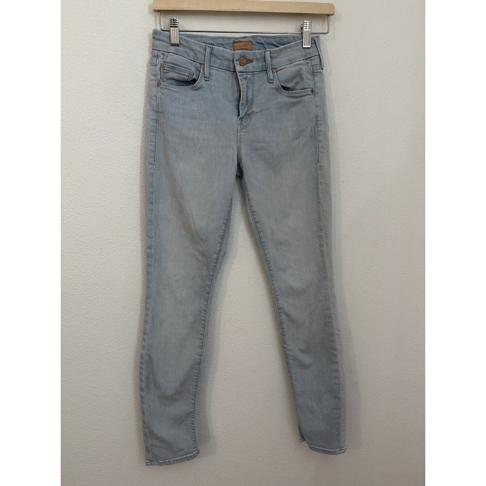 Mother Looker Jeans Swimming Pool  Skinny Size 25 Light Blue EUC Denim